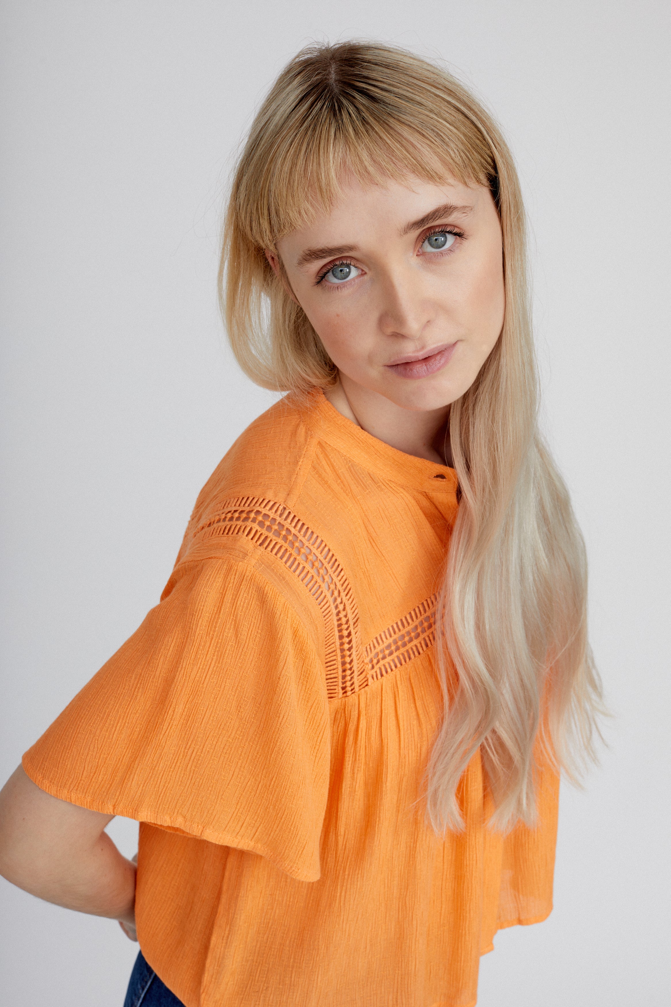 Basic Apparel Azela Blouse Blouses 589 Musk Melon